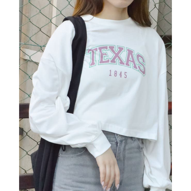 カレッジロゴクロップドロンT  | ＆soiree | 詳細画像5 