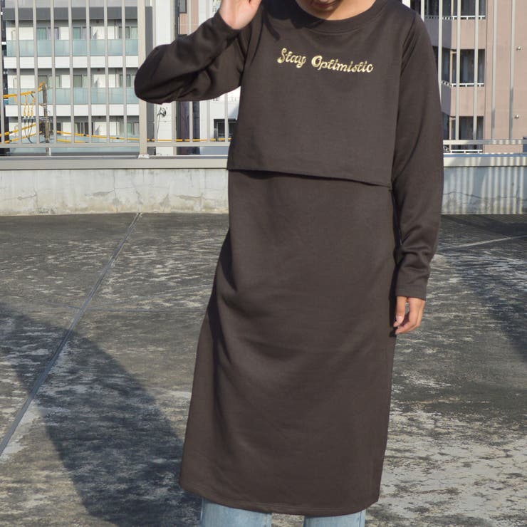 レイヤード風スウェットワンピース | ＆soiree | 詳細画像12 