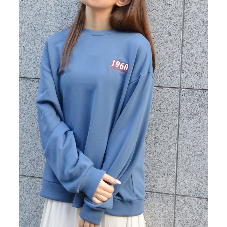 バックサークルレトロプリントトレーナー | ＆soiree | 詳細画像12 