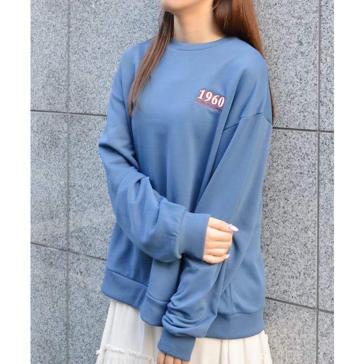 バックサークルレトロプリントトレーナー | ＆soiree | 詳細画像13 