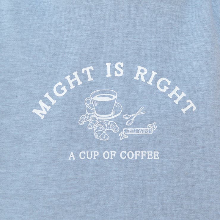 カフェ柄 裏起毛レイヤードパーカー | ＆soiree | 詳細画像9 