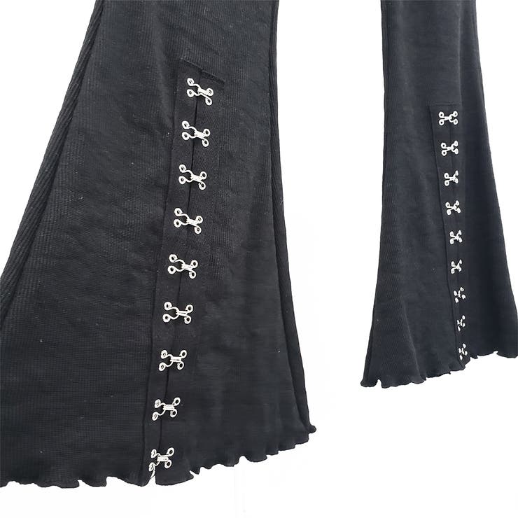 テレコフレアパンツ ロングパンツ レディース | ＆soiree | 詳細画像7 