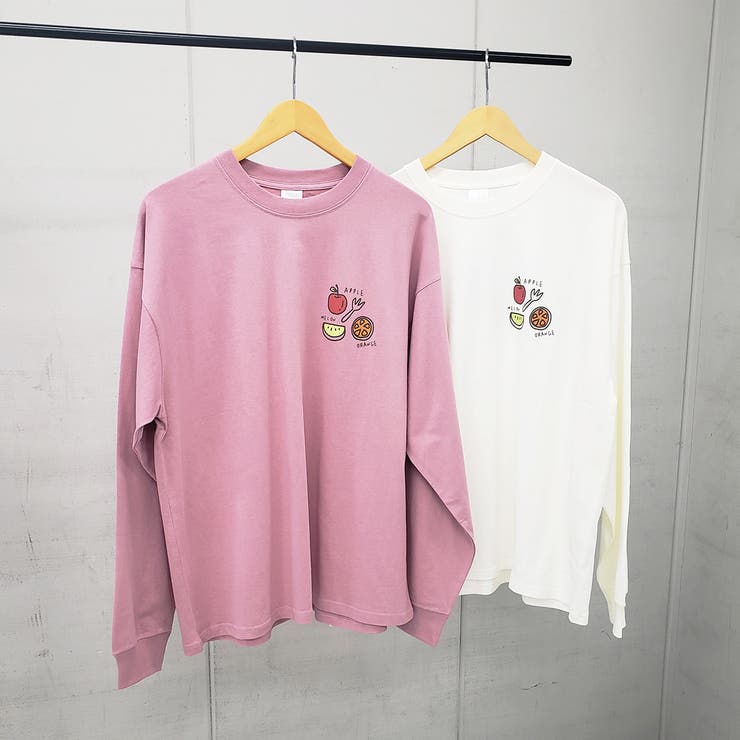 ワンポイントフルーツロゴTシャツ | ＆soiree | 詳細画像9 