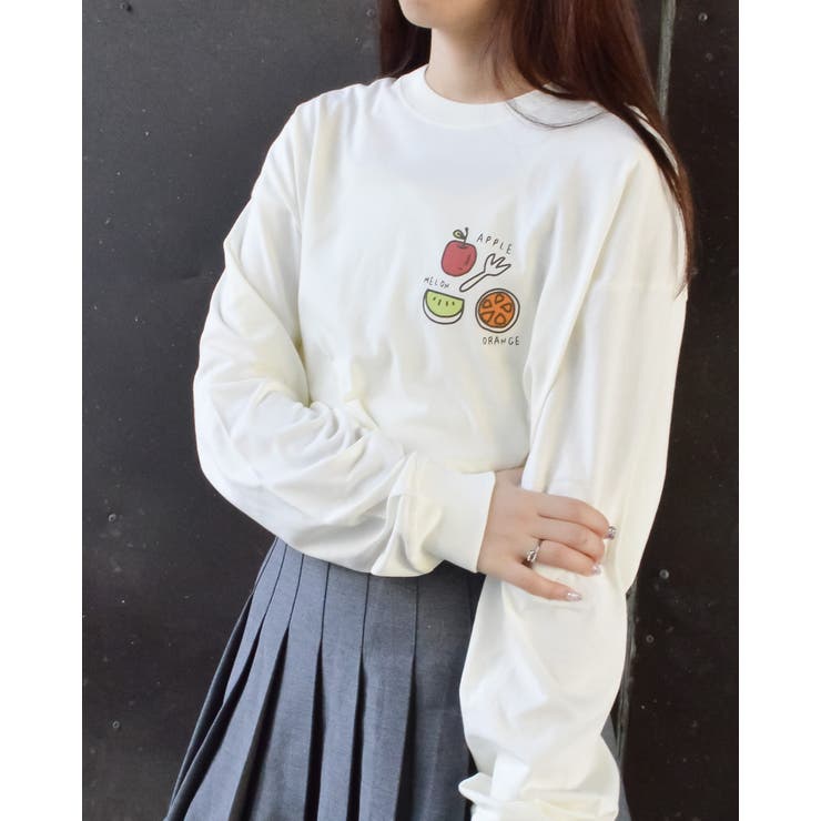 ワンポイントフルーツロゴTシャツ[品番：RADM0000822]｜＆soiree