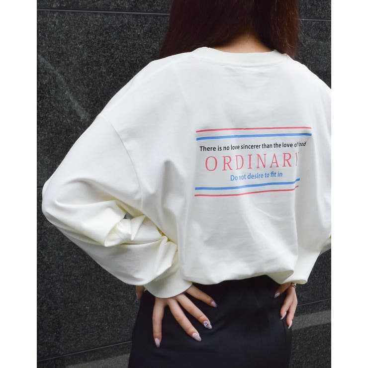 オフホワイト | ORDINARYプリントロンＴ | ＆soiree