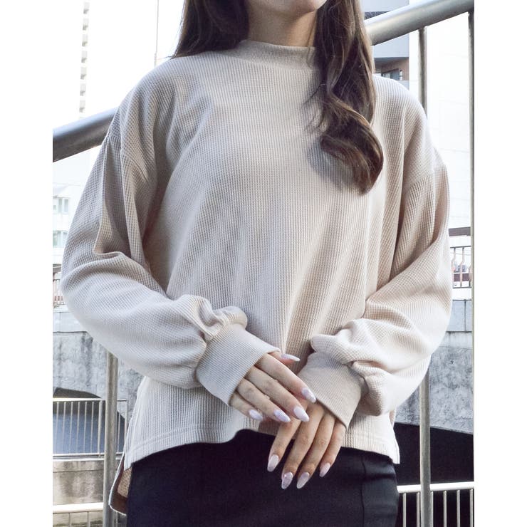 サーマルシンプル長袖カットソー | ＆soiree | 詳細画像10 