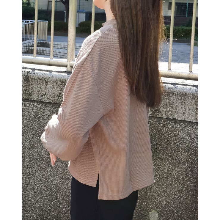 サーマルシンプル長袖カットソー | ＆soiree | 詳細画像4 