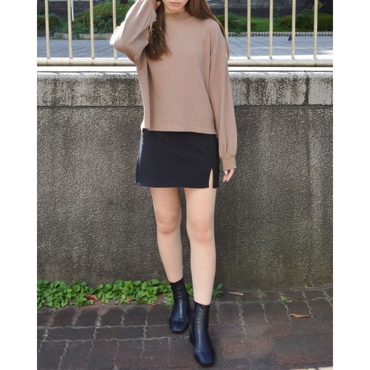 サーマルシンプル長袖カットソー | ＆soiree | 詳細画像5 