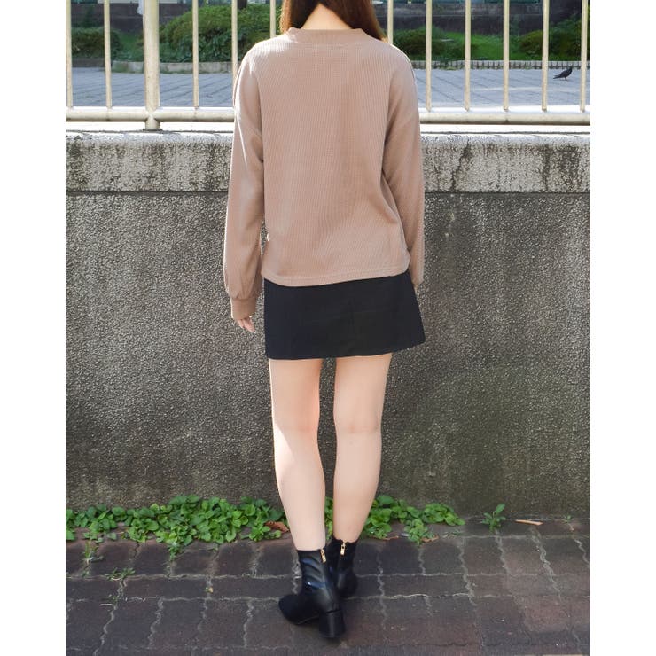 サーマルシンプル長袖カットソー | ＆soiree | 詳細画像7 