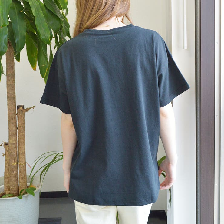 ポケット付き Uネック Tシャツ(無地) | ＆soiree | 詳細画像6 