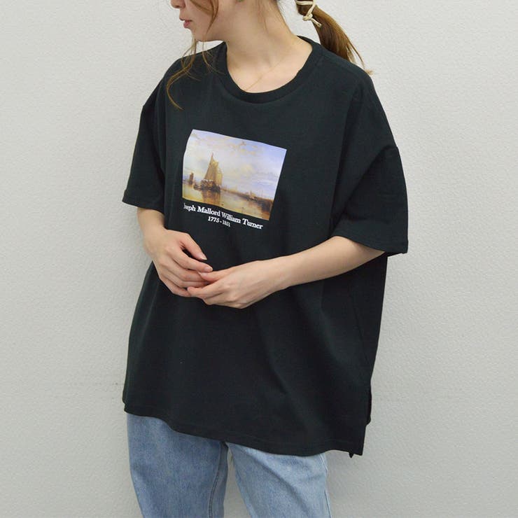 絵画プリントTシャツ プリントTシャツ  プリントTシャツ半袖[品番：RADM0000567]｜＆soiree（アンドソワレ）のレディースファッション通販｜SHOPLIST（ショップリスト）