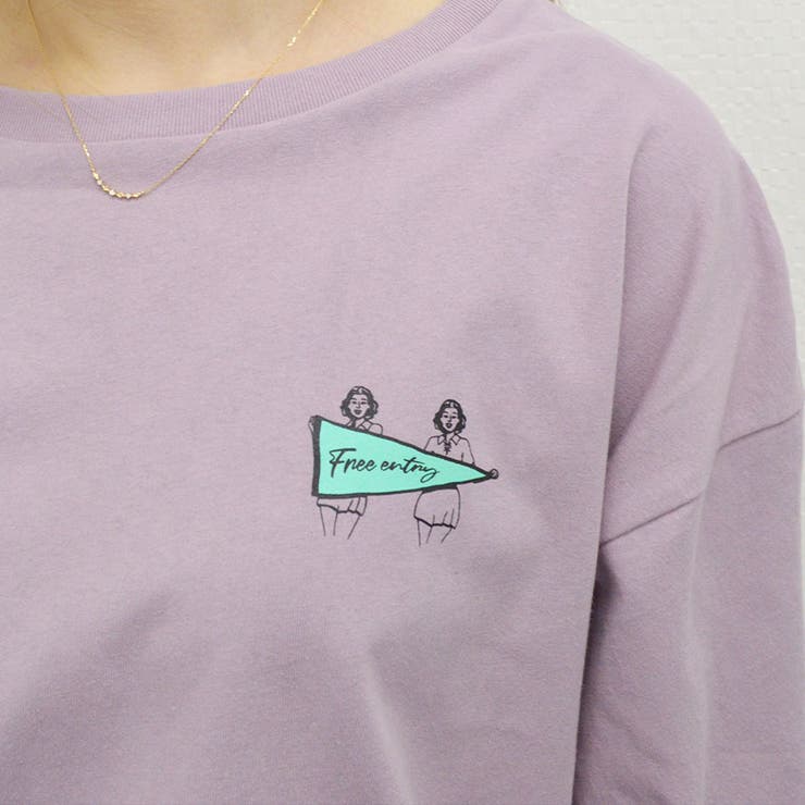 イラストバックプリント半袖Tシャツ(レトロイラスト) | ＆soiree | 詳細画像14 