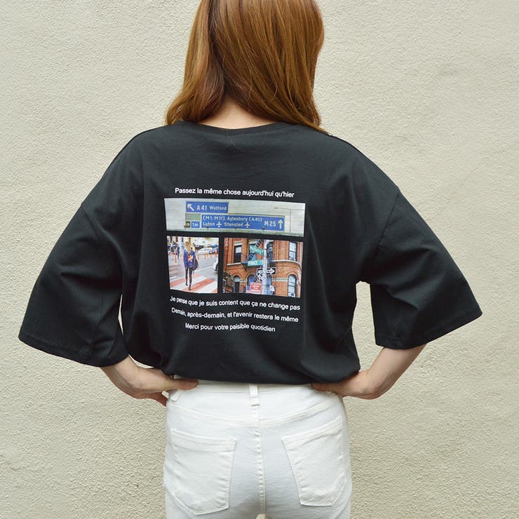 バックフォトプリントtシャツ バックプリント バックプリント 品番 Radm Soiree アンドソワレ のレディースファッション通販 Shoplist ショップリスト