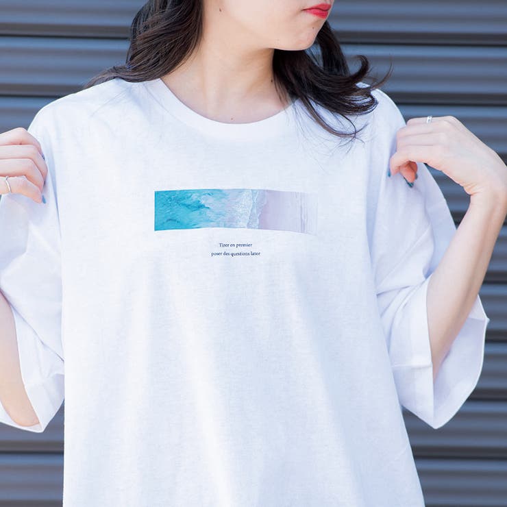 フォトプリントTシャツ(Sea  Photography)[品番：RADM0000650]｜＆soiree（アンドソワレ）のレディースファッション通販｜SHOPLIST（ショップリスト）