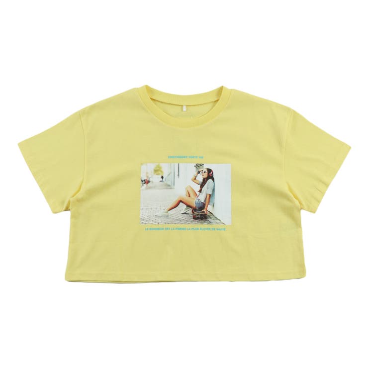 ショート丈Tシャツ(ガールフォト) プリントTシャツ 半袖 | ＆soiree | 詳細画像25 