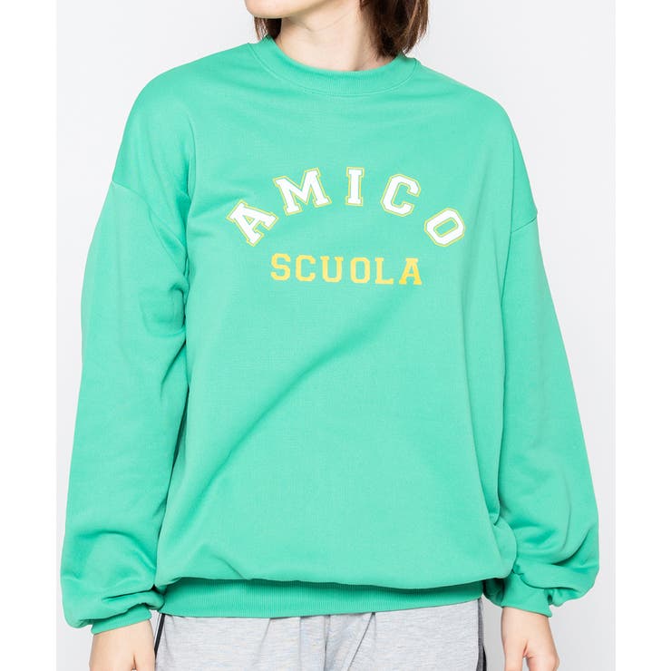 AMICOプリントビッグスウェットトレーナー 春 オーバーサイズ | ＆soiree | 詳細画像13 