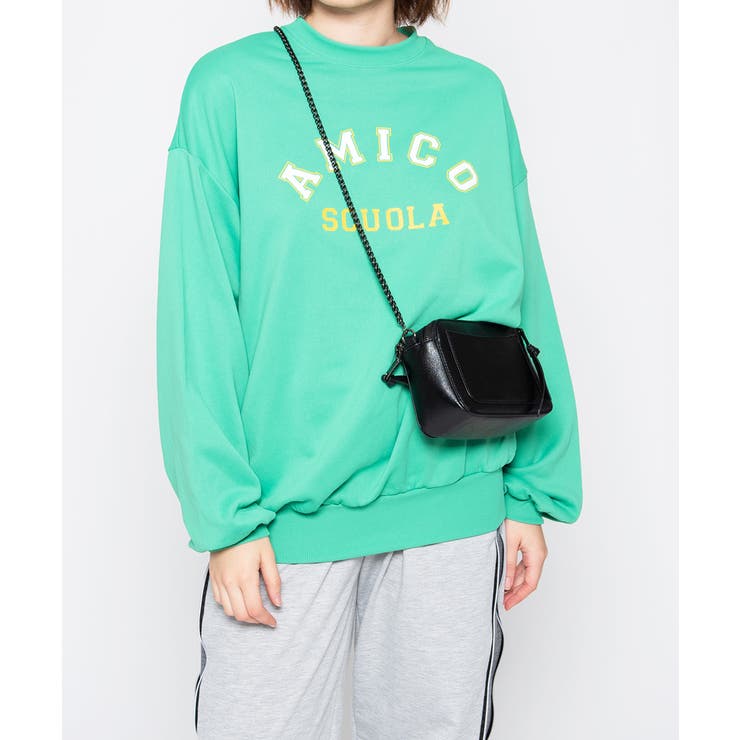 AMICOプリントビッグスウェットトレーナー 春 オーバーサイズ | ＆soiree | 詳細画像14 