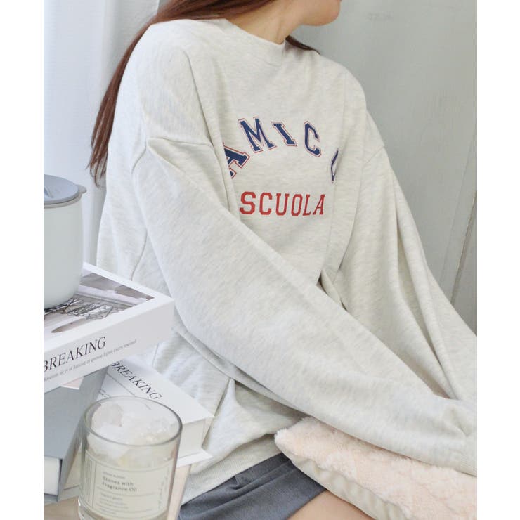 AMICOプリントビッグスウェットトレーナー 春 オーバーサイズ | ＆soiree | 詳細画像5 