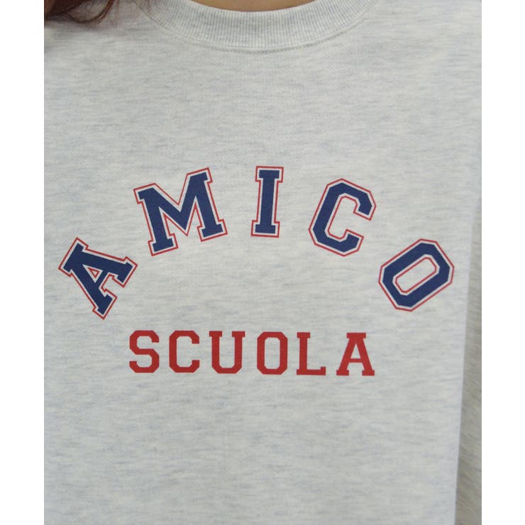 AMICOプリントビッグスウェットトレーナー 春 オーバーサイズ | ＆soiree | 詳細画像19 