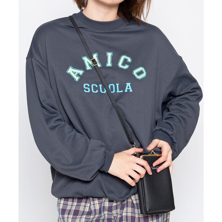 スミクロ | AMICOプリントビッグスウェットトレーナー 春 オーバーサイズ | ＆soiree