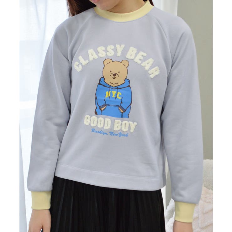 ベアプリントラグランスウェット | ＆soiree | 詳細画像10 