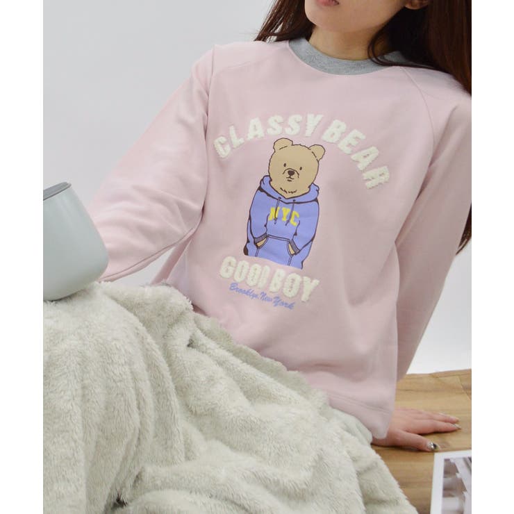 ベアプリントラグランスウェット | ＆soiree | 詳細画像14 