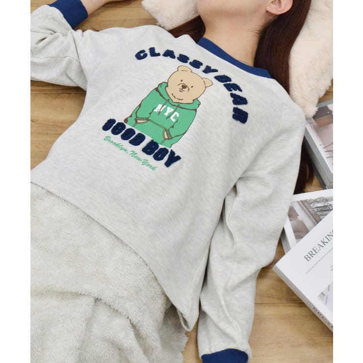 ベアプリントラグランスウェット | ＆soiree | 詳細画像2 