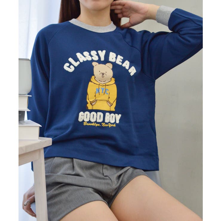 ベアプリントラグランスウェット | ＆soiree | 詳細画像22 