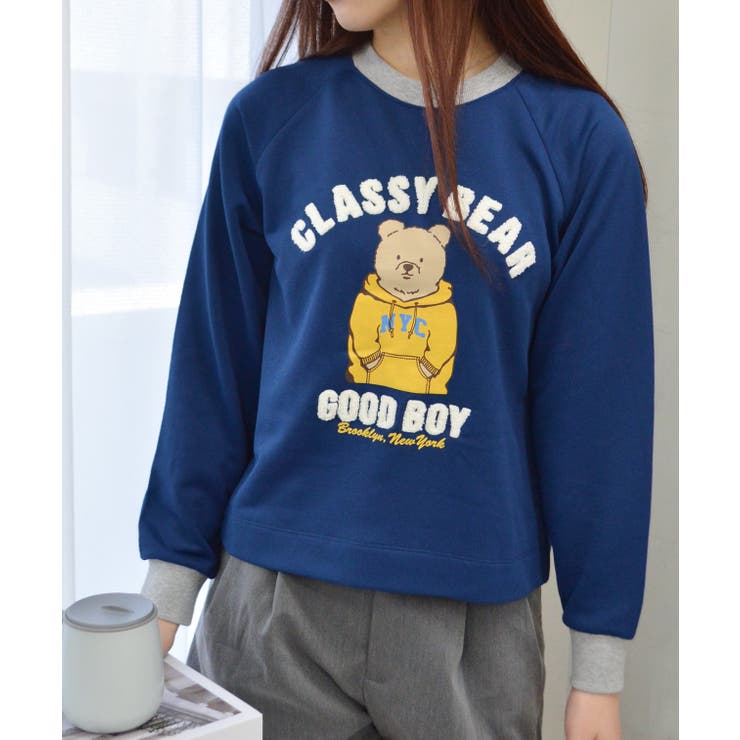 ベアプリントラグランスウェット | ＆soiree | 詳細画像24 