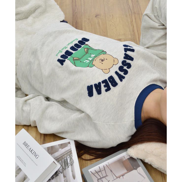 ベアプリントラグランスウェット | ＆soiree | 詳細画像3 