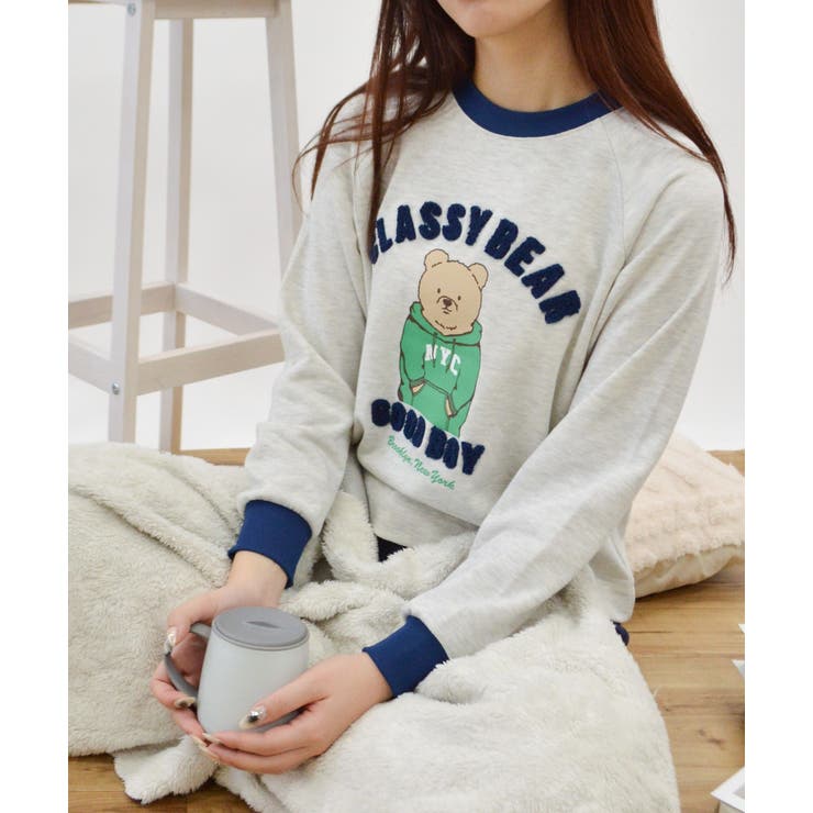 ベアプリントラグランスウェット | ＆soiree | 詳細画像5 