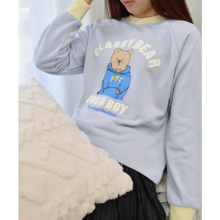 ベアプリントラグランスウェット | ＆soiree | 詳細画像7 