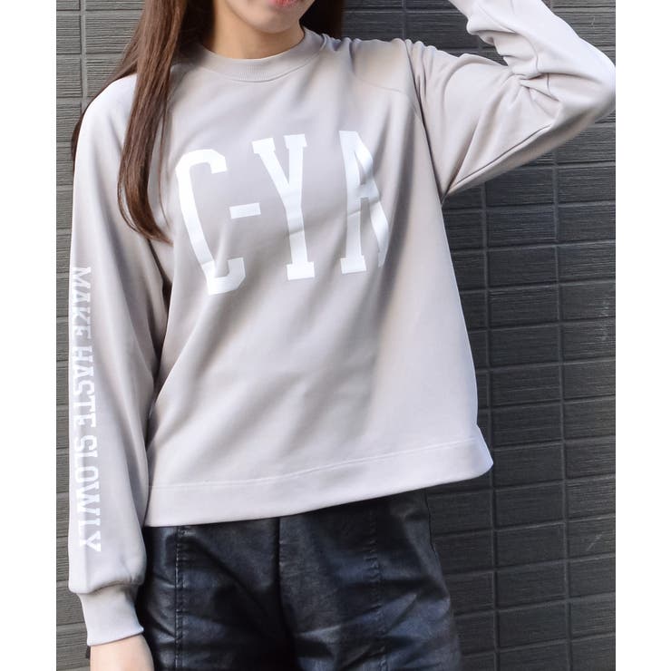 Seeyouプリントラグランスウェット | ＆soiree | 詳細画像10 