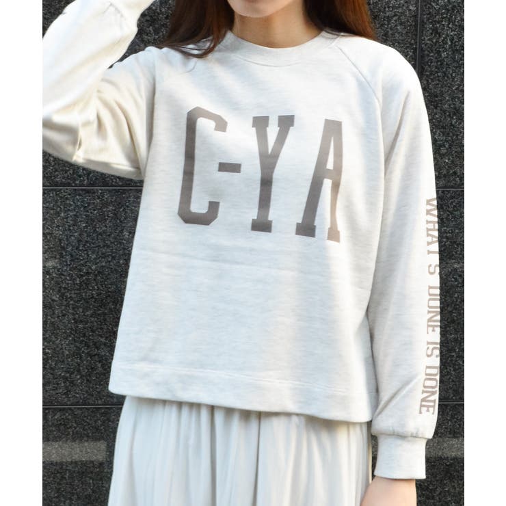 Seeyouプリントラグランスウェット | ＆soiree | 詳細画像3 