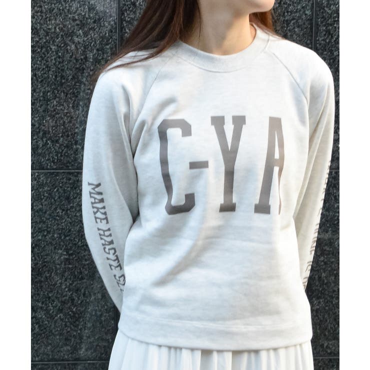 Seeyouプリントラグランスウェット | ＆soiree | 詳細画像4 