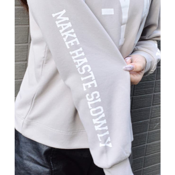 Seeyouプリントラグランスウェット | ＆soiree | 詳細画像17 