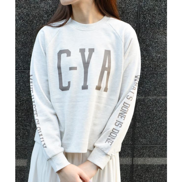 白杢 | Seeyouプリントラグランスウェット | ＆soiree