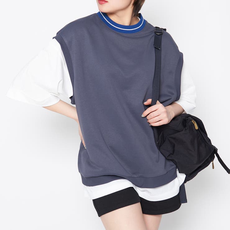 【2点セット】裏毛ベスト＋Ｔシャツ | ＆soiree | 詳細画像11 