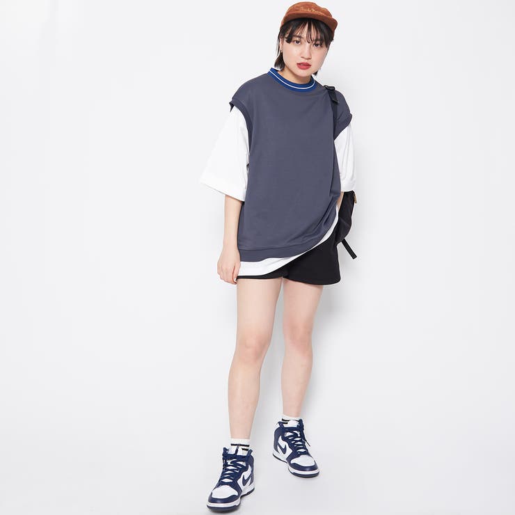 【2点セット】裏毛ベスト＋Ｔシャツ | ＆soiree | 詳細画像15 