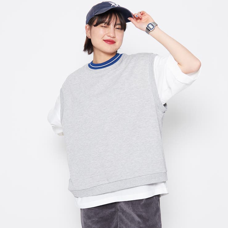 【2点セット】裏毛ベスト＋Ｔシャツ | ＆soiree | 詳細画像22 
