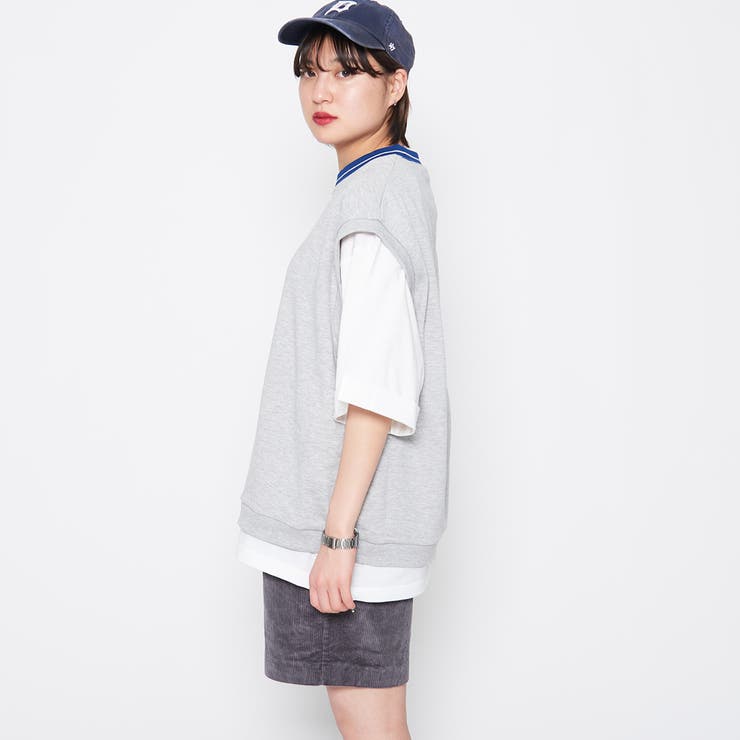 【2点セット】裏毛ベスト＋Ｔシャツ | ＆soiree | 詳細画像23 