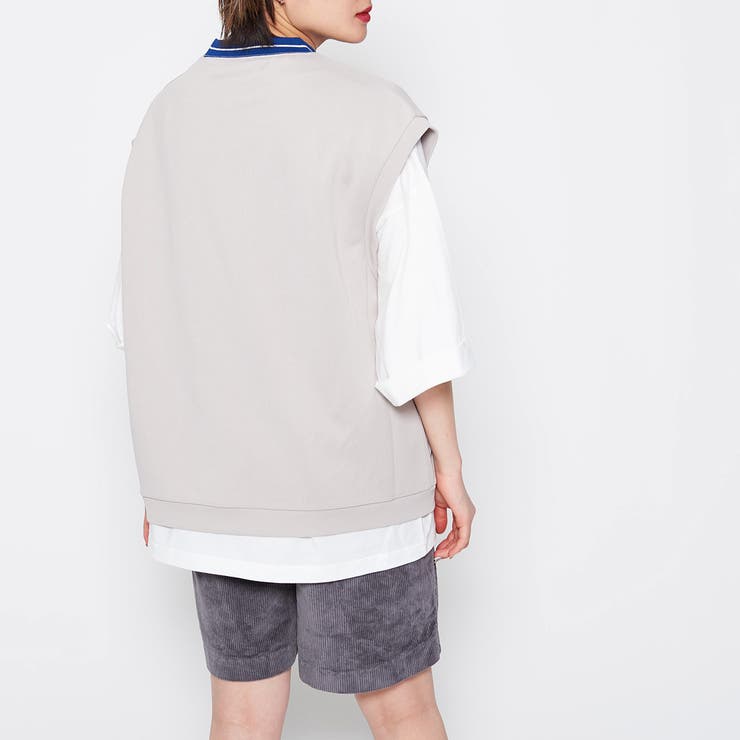 【2点セット】裏毛ベスト＋Ｔシャツ | ＆soiree | 詳細画像9 