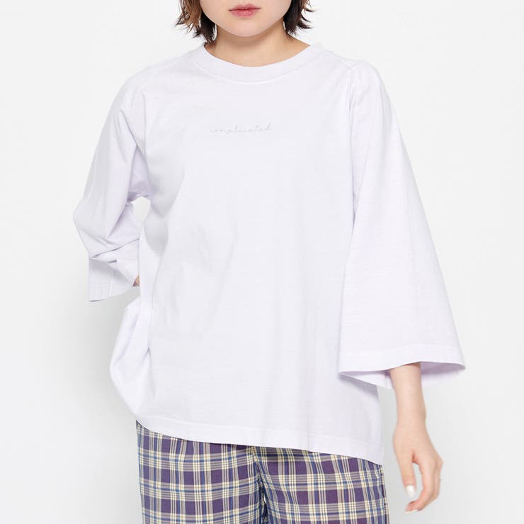 Complicated刺繍 ピグメントラグランTシャツ | ＆soiree | 詳細画像16 