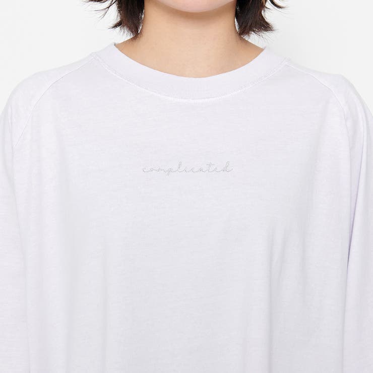 Complicated刺繍 ピグメントラグランTシャツ | ＆soiree | 詳細画像21 