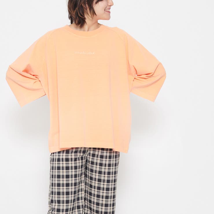 Complicated刺繍 ピグメントラグランTシャツ | ＆soiree | 詳細画像35 