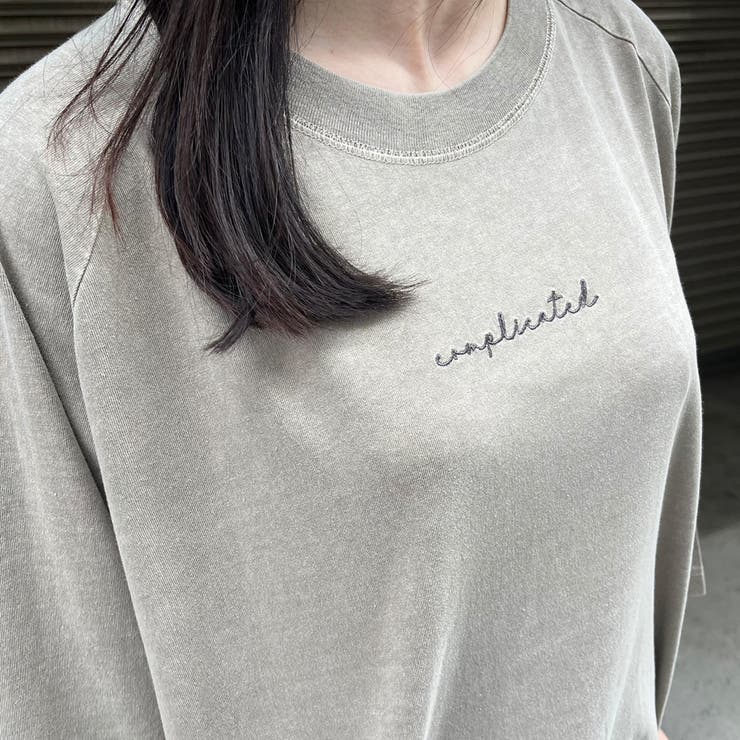 Complicated刺繍 ピグメントラグランTシャツ | ＆soiree | 詳細画像40 