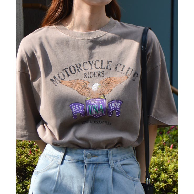 イーグルプリントピグメントTシャツ | ＆soiree | 詳細画像11 