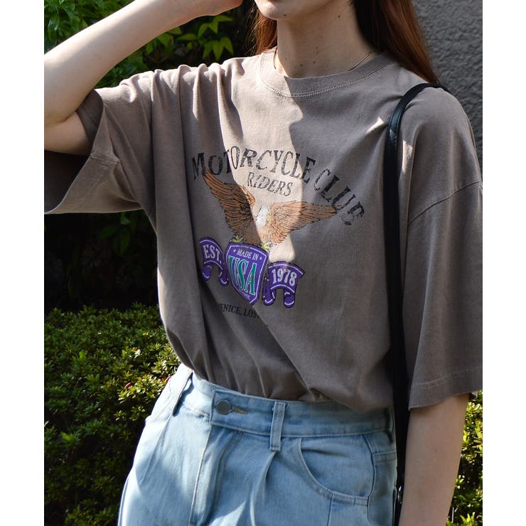 イーグルプリントピグメントTシャツ | ＆soiree | 詳細画像12 