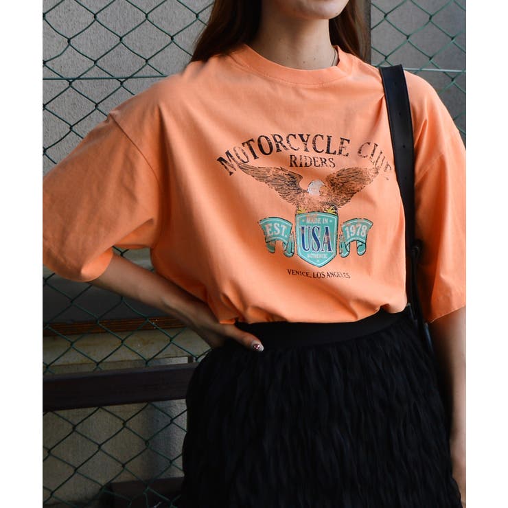 イーグルプリントピグメントTシャツ | ＆soiree | 詳細画像17 