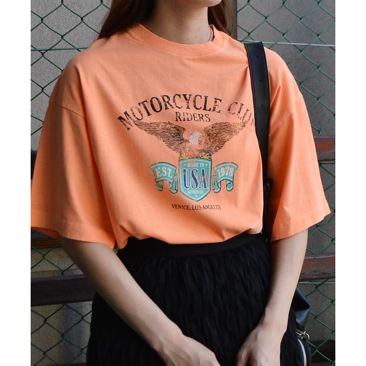 イーグルプリントピグメントTシャツ | ＆soiree | 詳細画像18 